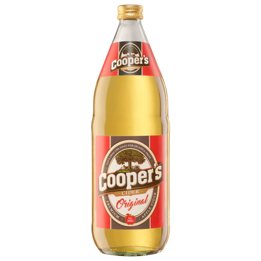 Strong Coopers Cider Apfelweinhaltiges Getränk mit Kohlensäure 1l